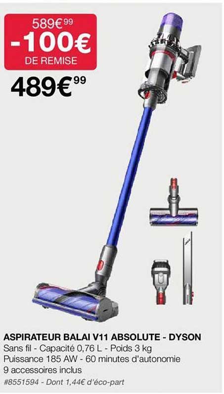 aspirateur balai v11 absolute - dyson