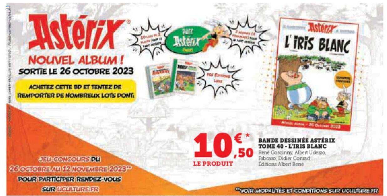 bande dessinée astérix tome 40 - l'iris blanc