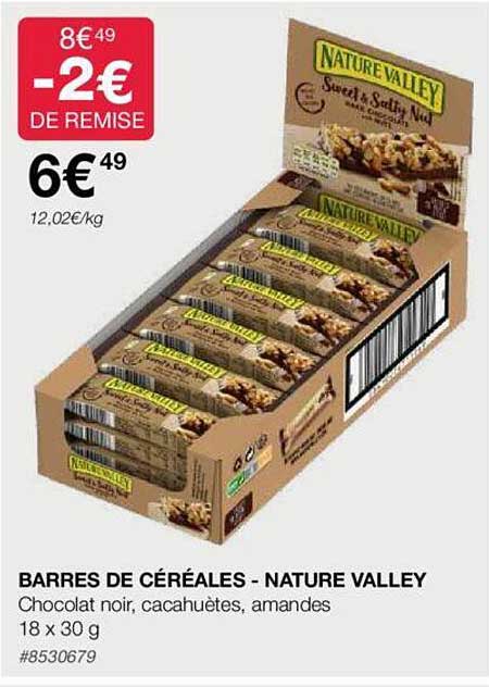 barres de céréales - nature valley