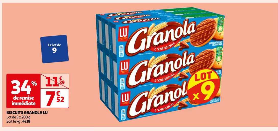 Biscuits Granola Lu