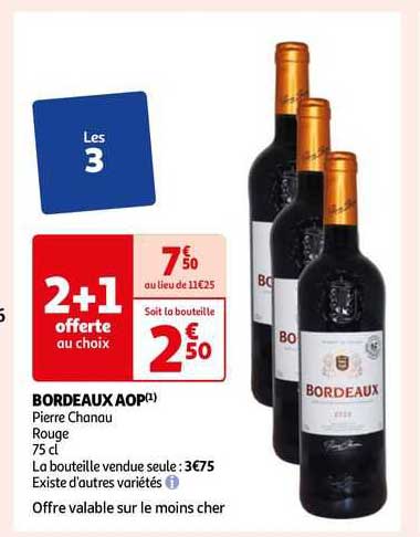 bordeaux aop pierre chanau rouge