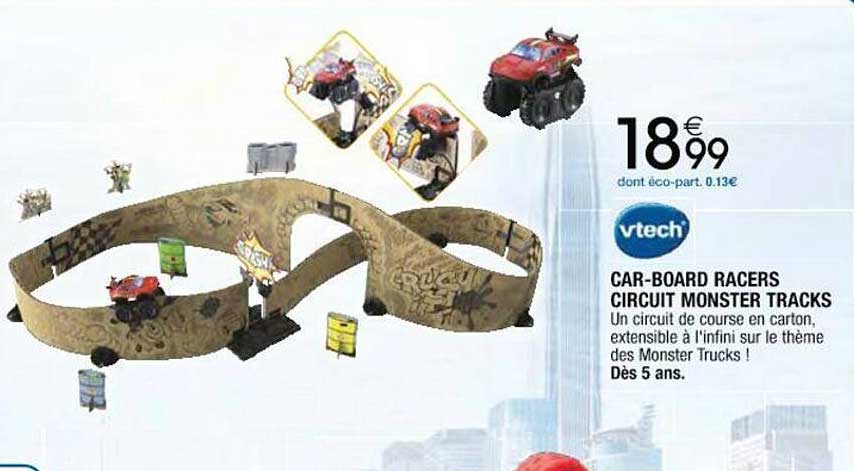 car-board racers circuit monster tracks vtech