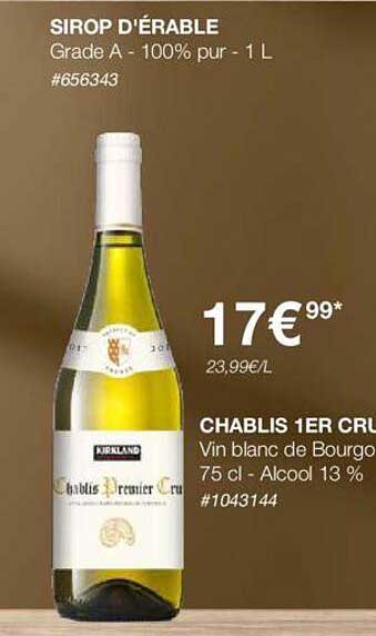 chablis 1er cru vin blanc de bourgogne