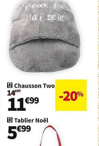 chausson two, tablier noël