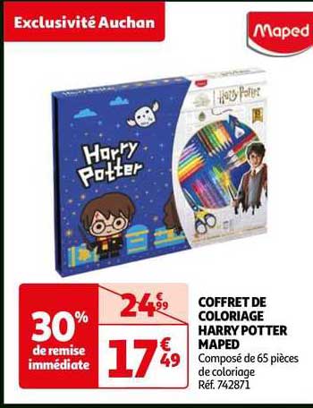 coffret de coloriage harry potter maped