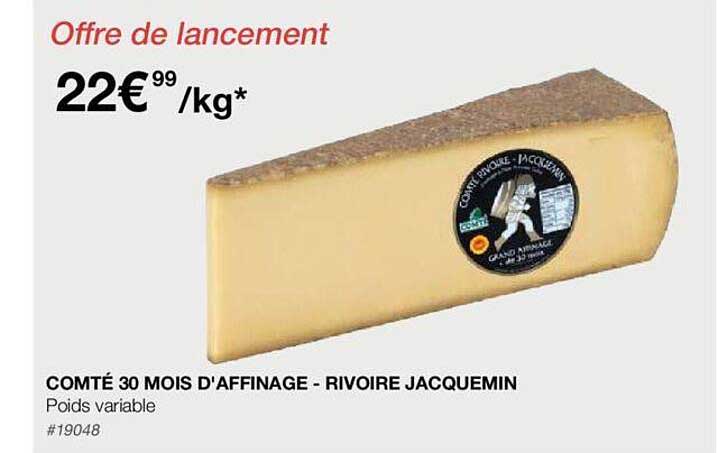 Comté 30 Mois D'affinage - Rivoire Jacquemin