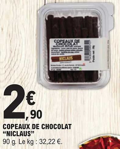 Copeaux De Chocolat "niclaus"