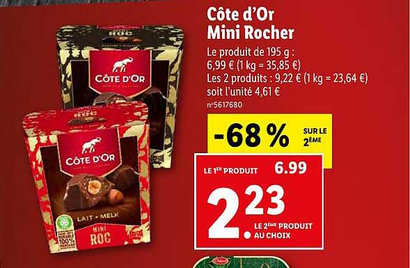 Côte D'or Mini Rocher