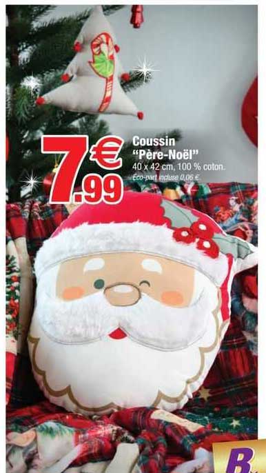 coussin "père-noël"