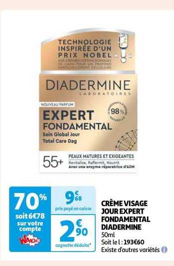 Crème Visage Jour Expert Fondamental Diadermine