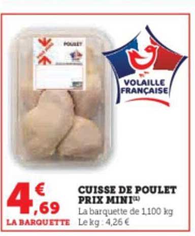 cuisse de poulet prix mini