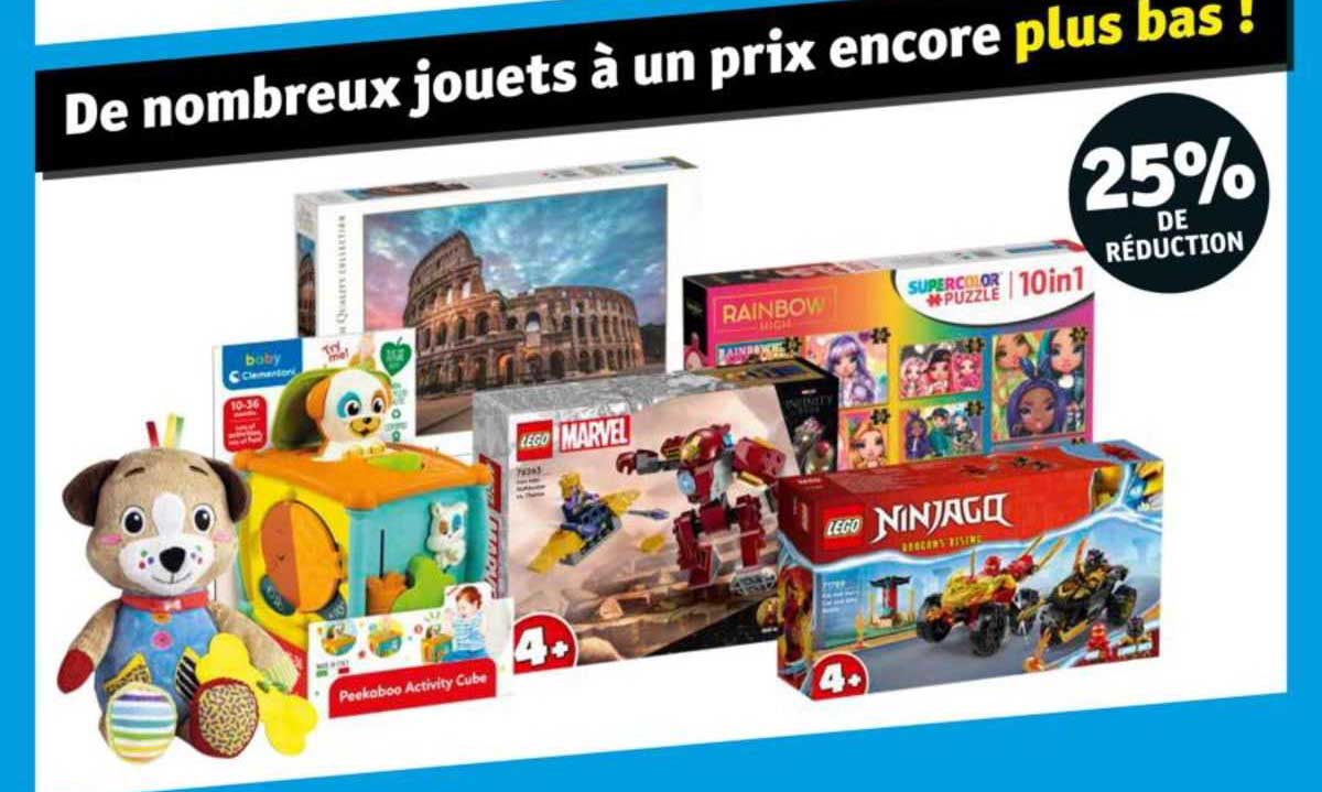 de nombreux jouets à prix encore plus bas !