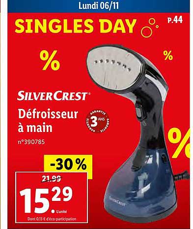 défroisseur à main silver crest