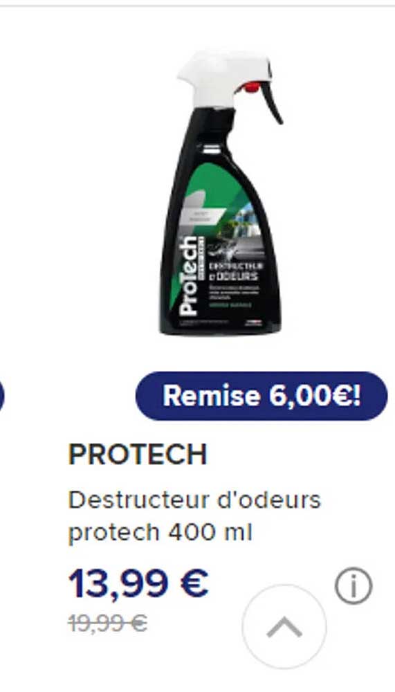 destructeur d'odeurs protech 400 ml
