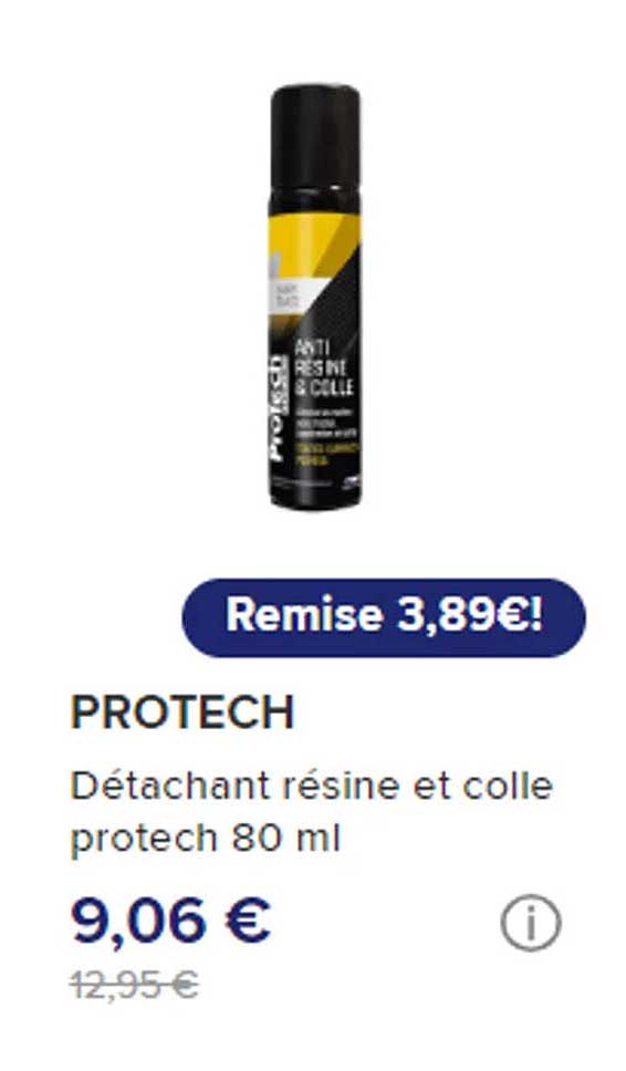 détachant résine et colle protech 80 ml
