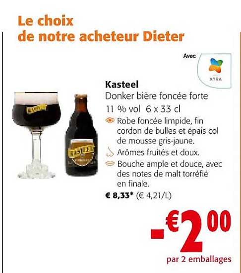 donker bière foncée forte 11% vol kasteel