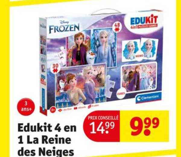 edukit 4 en 1 la reine des neiges