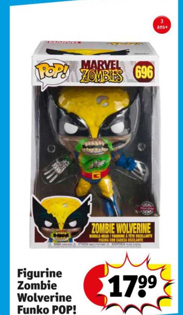 figurine zombie wolverine funko pop!