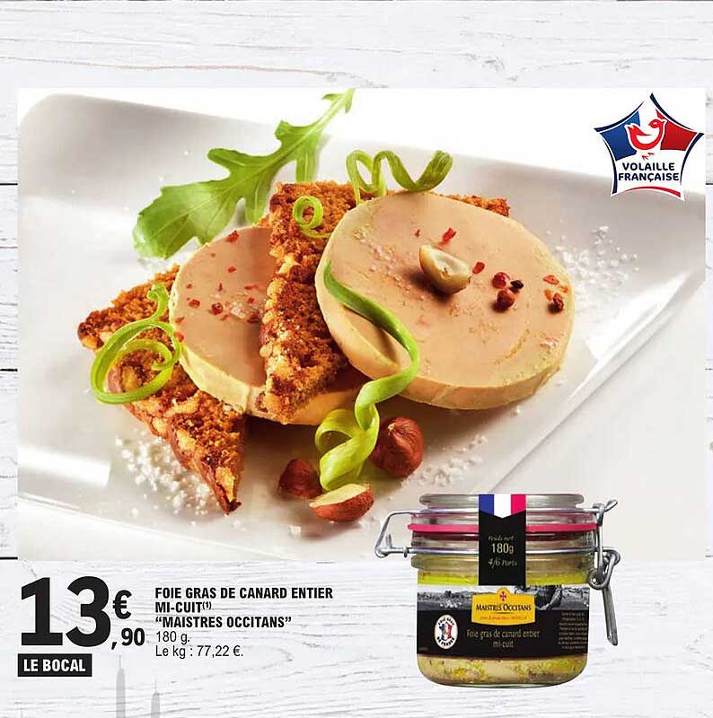 foie gras de canard entier mi-cuit "maistres occitans"