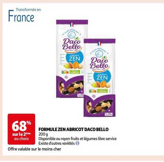 formule zen abricot daco bello