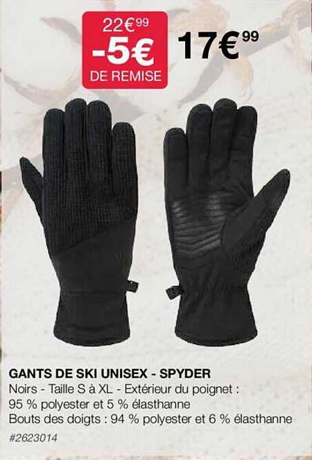 gants de ski unisex - spyder