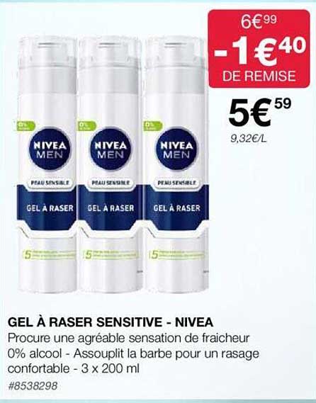 gel à raser sensitive - nivea