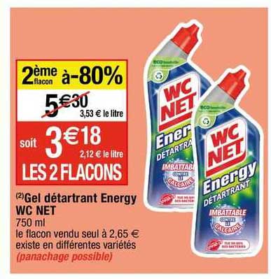 Gel Détartrant Energy Wc Net