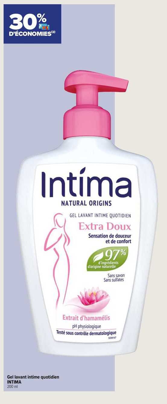 Gel Lavant Intime Quotidien Intima