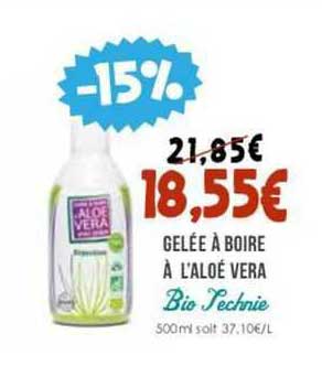gelée à boire à l'aloé vera bio technie