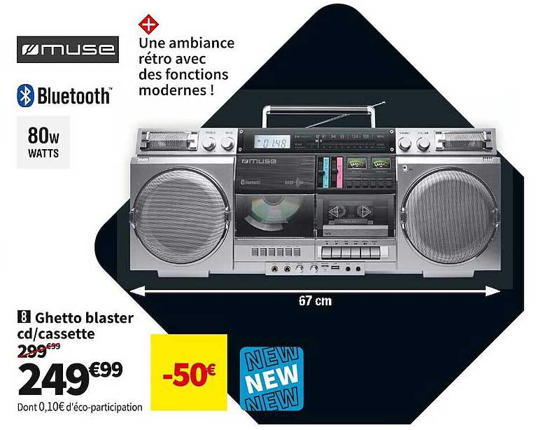 ghetto blaster cd/cassette