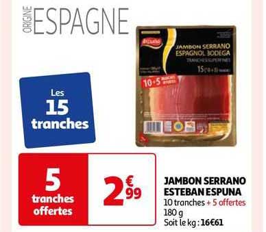 jambon serrano esteban espuna