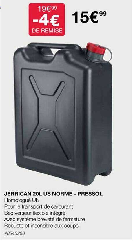 jerrican 20 l us norme - pressol