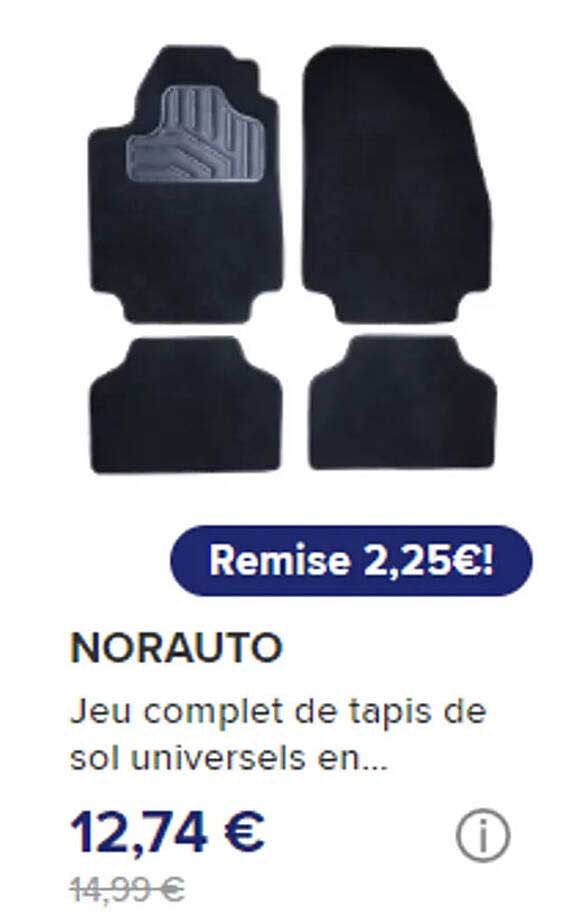 jeu complet et tapis de sol universels en... norauto