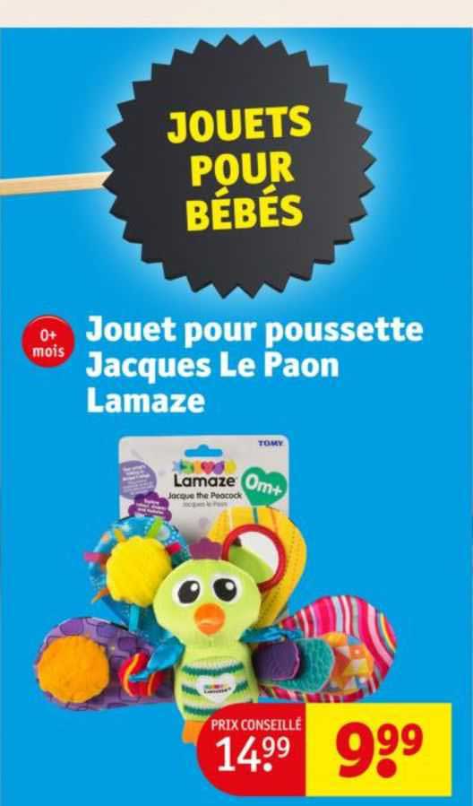 jouet pour poussette jacques le paon lamaze