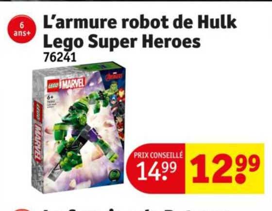l'armure robot de hulk lego super heroes 76241