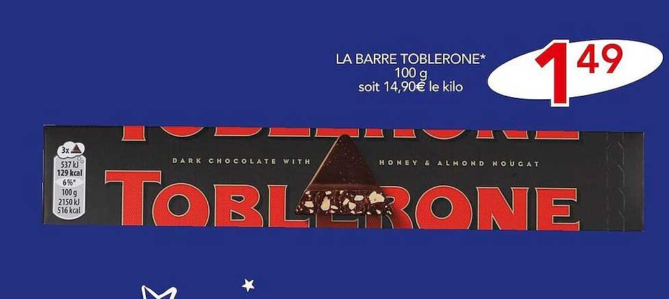 la barre toblerone 100g