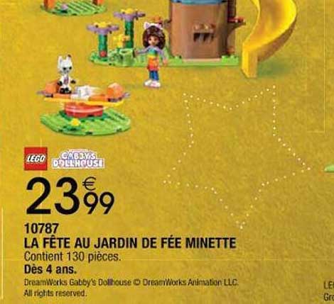 la fête au jardin de fée minette lego