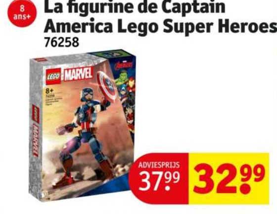 la figurine de captain america lego super heroes 76258