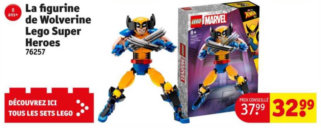 la figurine de wolverine lego super heroes 76257