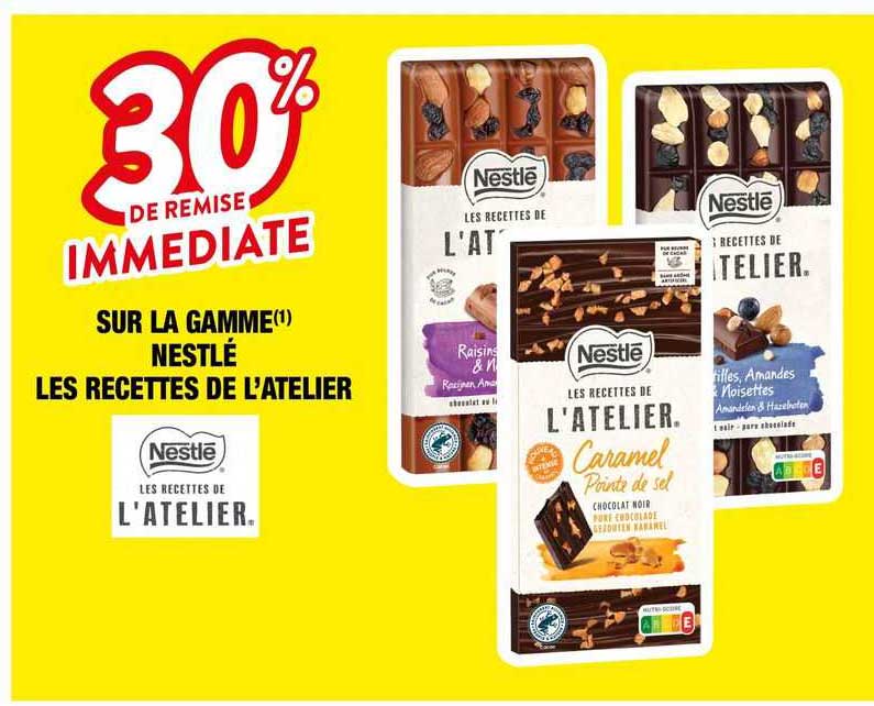 la gamme nestlé les recettes de l'atelier