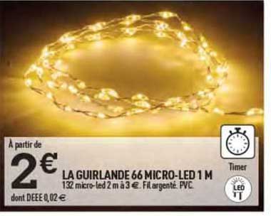 la guirlande 66 micro-led 1 m