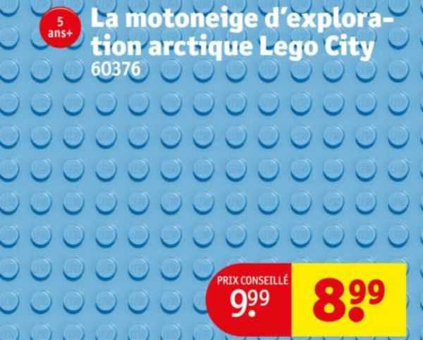 la motoneige d'exploration arctique lego city 60376