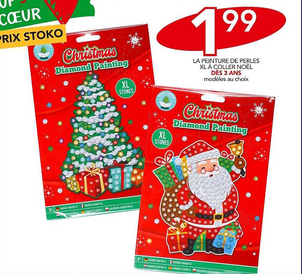 la peinture de perles xl à coller noël