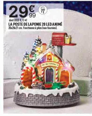 la poste de la ponie 20 led animé