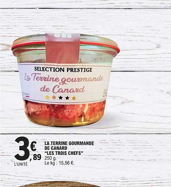 la terrine gourmande de canard "les trois chefs"