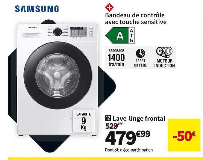 lave-linge frontal samsung