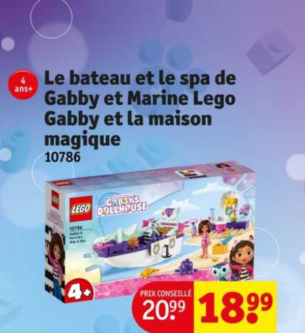 le bateau et le spa de gabby et marine lego gabby et la maison magique