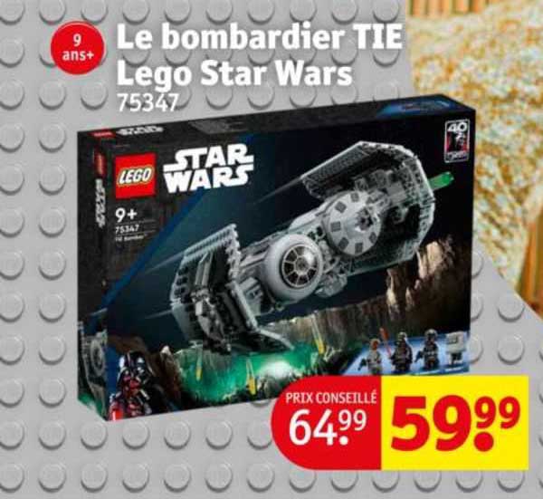 le bombardier tie lego star wars 75347