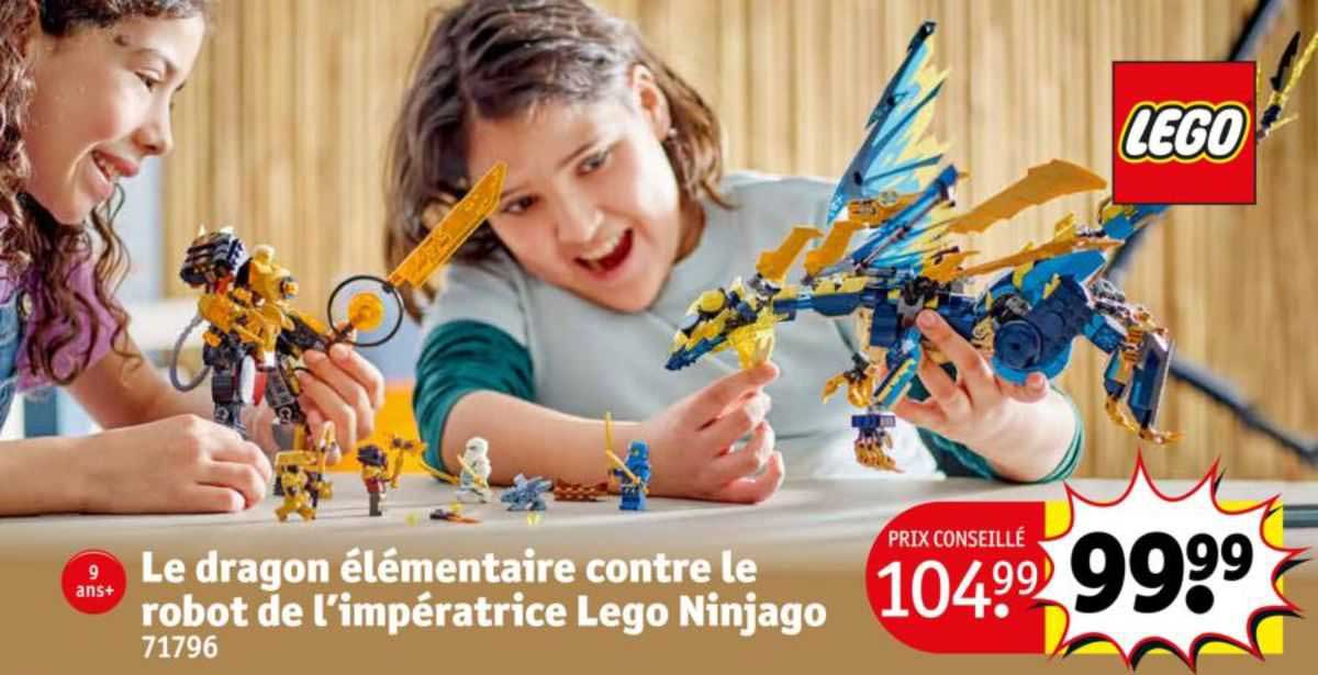 le dragon élémentaire contre le robot de l'impératrice lego ninjago 71796