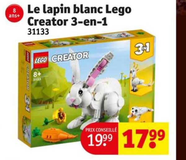 Le Lapin Blanc Lego Creator 3-en-1 31133